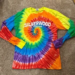 Silverwood Theme Park Tie-Dye Long Sleeve Shirt
